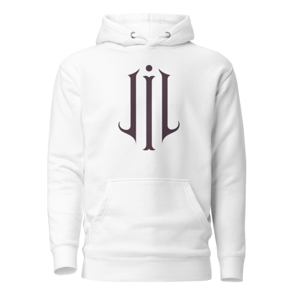 Branded Unisex White Hoodie